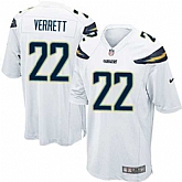 Nike Men & Women & Youth Chargers #22 Jason Verrett White Team Color Game Jersey,baseball caps,new era cap wholesale,wholesale hats